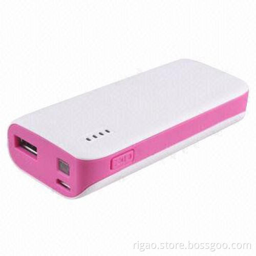 5,000mAh Power Bank with Power Indicators and LED Light